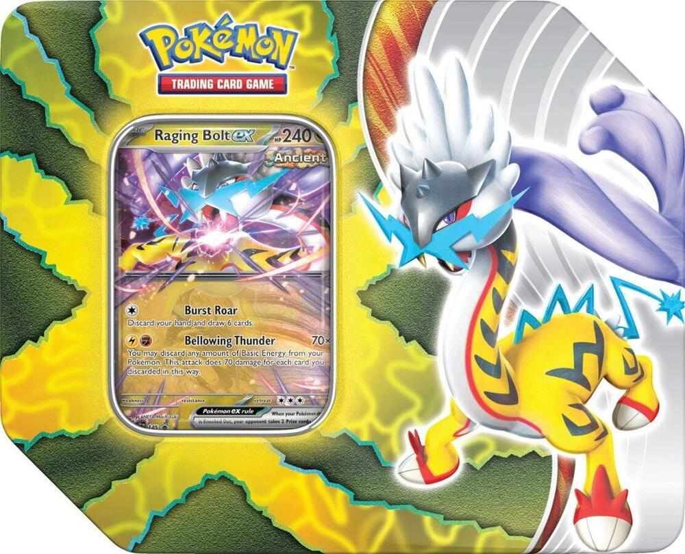 Pokémon: Paradox Destinies Tin - Raging Bolt ex