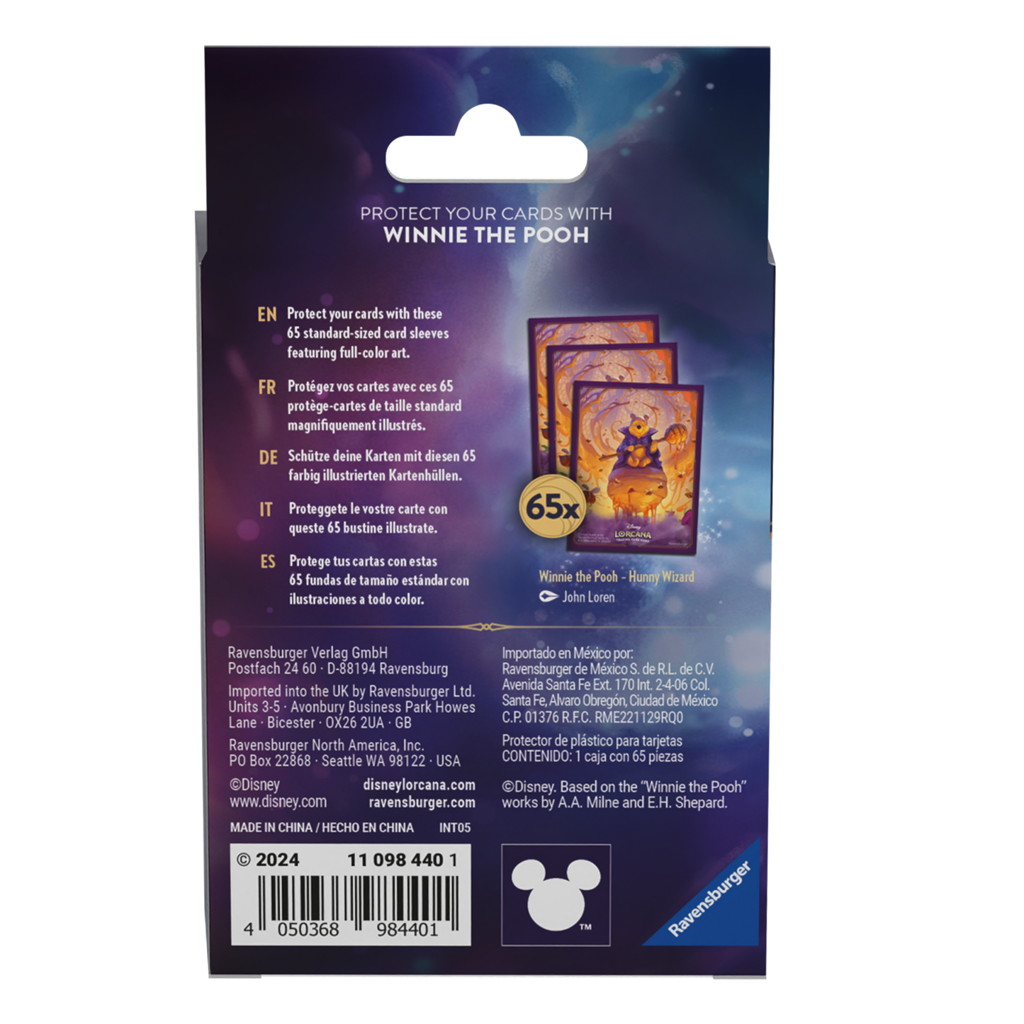 Disney Lorcana TCG: Azurite Sea Card Sleeves Pooh