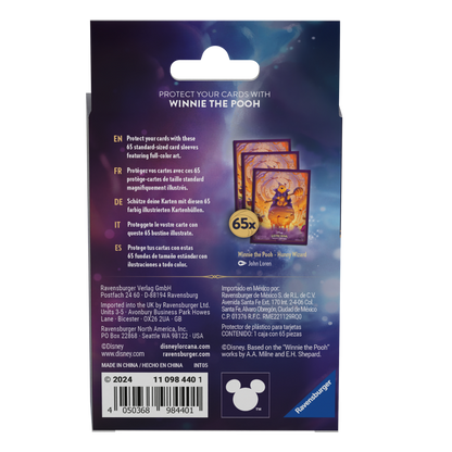 Disney Lorcana TCG: Azurite Sea Card Sleeves Pooh