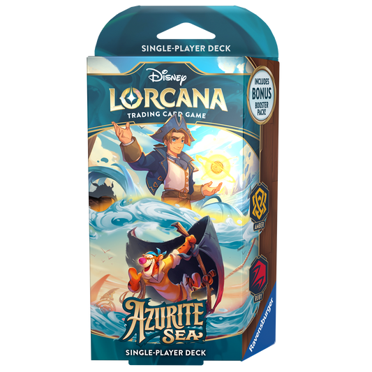 Disney Lorcana TCG: Azurite Sea Starter Deck - Amber/Ruby