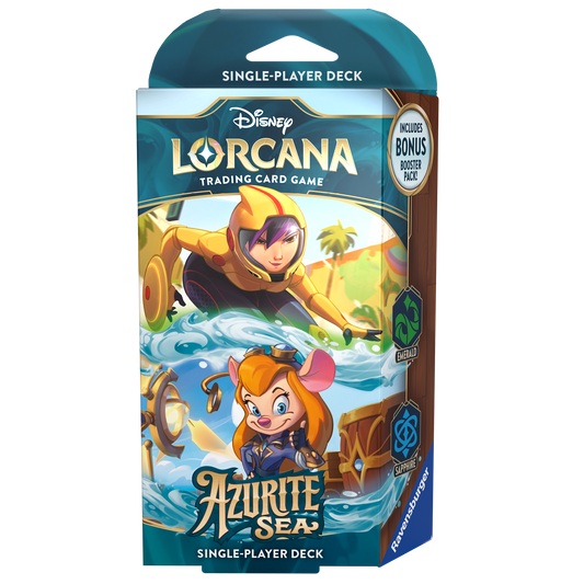 Disney Lorcana TCG: Azurite Sea Starter Deck - Emerald/Sapphire