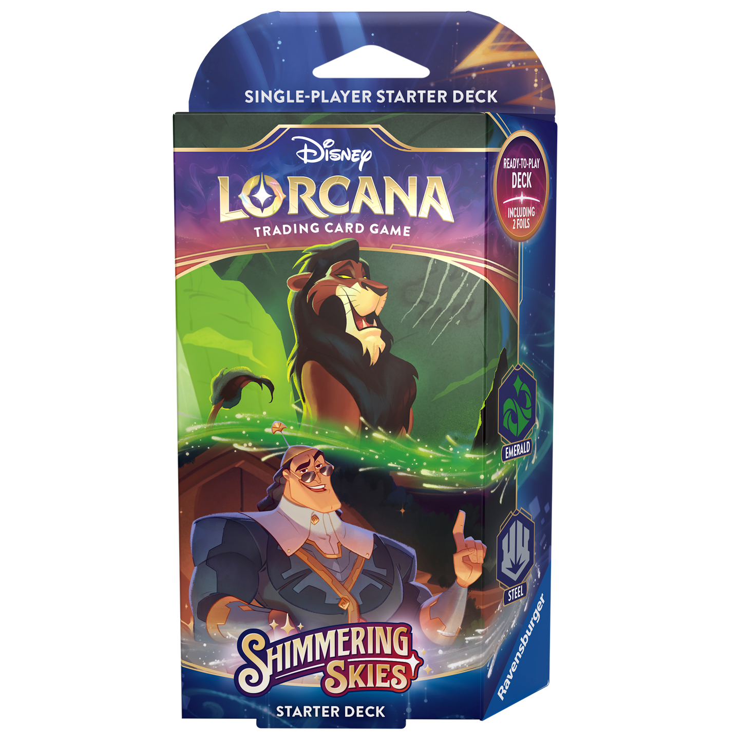 Disney Lorcana TCG: Shimmering Skies Starter Deck Emerald/Steel