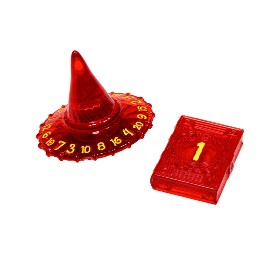 PolyHero: Wizard d20 Wizard Hat and d2 Spellbook - Dragonfire