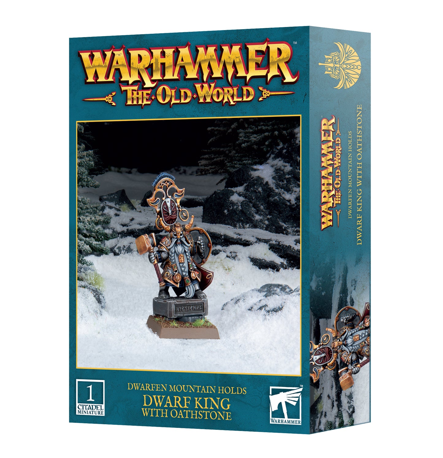 Warhammer the Old World: Dwarfen Mountain Holds - Dwarf King with Oathstone