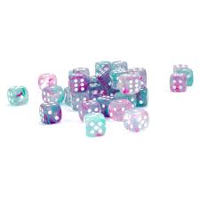 Chessex Dice: D6 Block 12mm - Nebula - Nocturnal with Blue (CHX 27957) - Gamescape