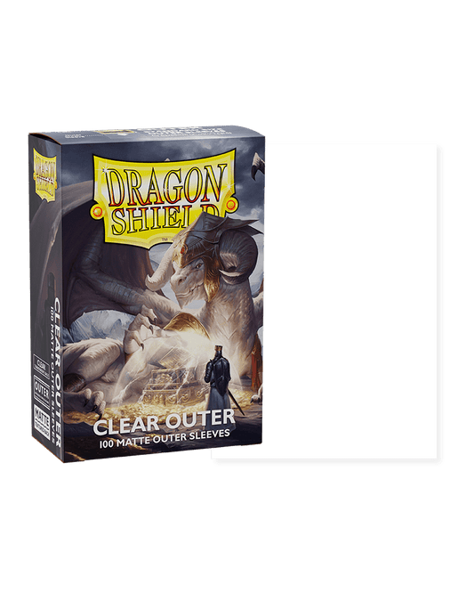 Dragon Shield 100 Count Matte Clear Outer Sleeves - Gamescape