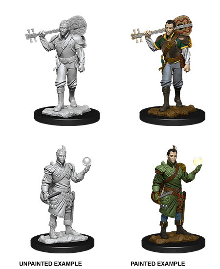 Dungeons & Dragons Nolzur's Marvelous Miniatures: Half-Elf Male Bard (Wave 12) - Gamescape