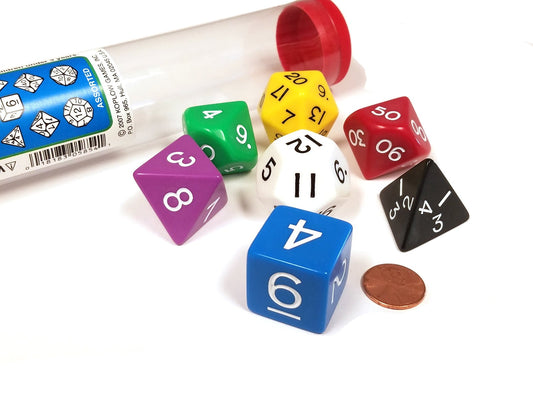 Jumbo Polyhedral 7 Dice Set - Gamescape